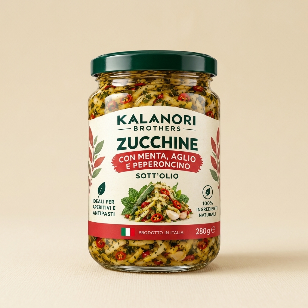Zucchine Menta, Aglio e Peperoncino Kalanori